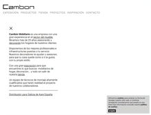 Tablet Screenshot of cambonmobiliario.com